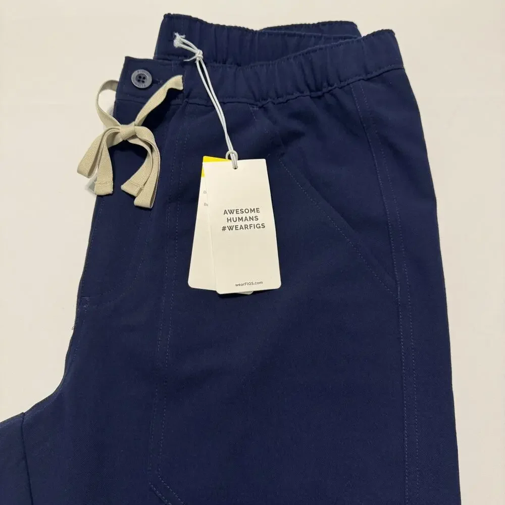 FIGS Men’s Cairo Cargo Scrub Pants Navy Xtra Small New With Tags